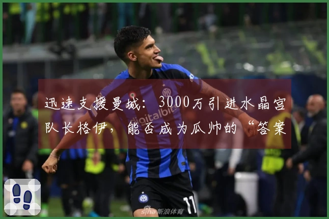 迅速支援曼城：3000万引进水晶宫队长格伊，能否成为瓜帅的“答案”？